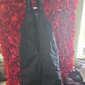 Kids Black Overalls Ski Pants Size 7/8 Like NEW Used Once